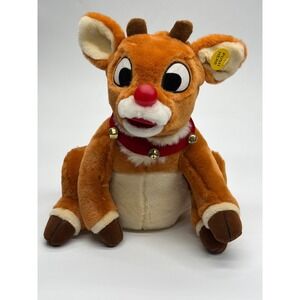 Gemmy Rudolph the Red-Nosed Reindeer Animated Plush Jingle Bells‎ 13110-13111